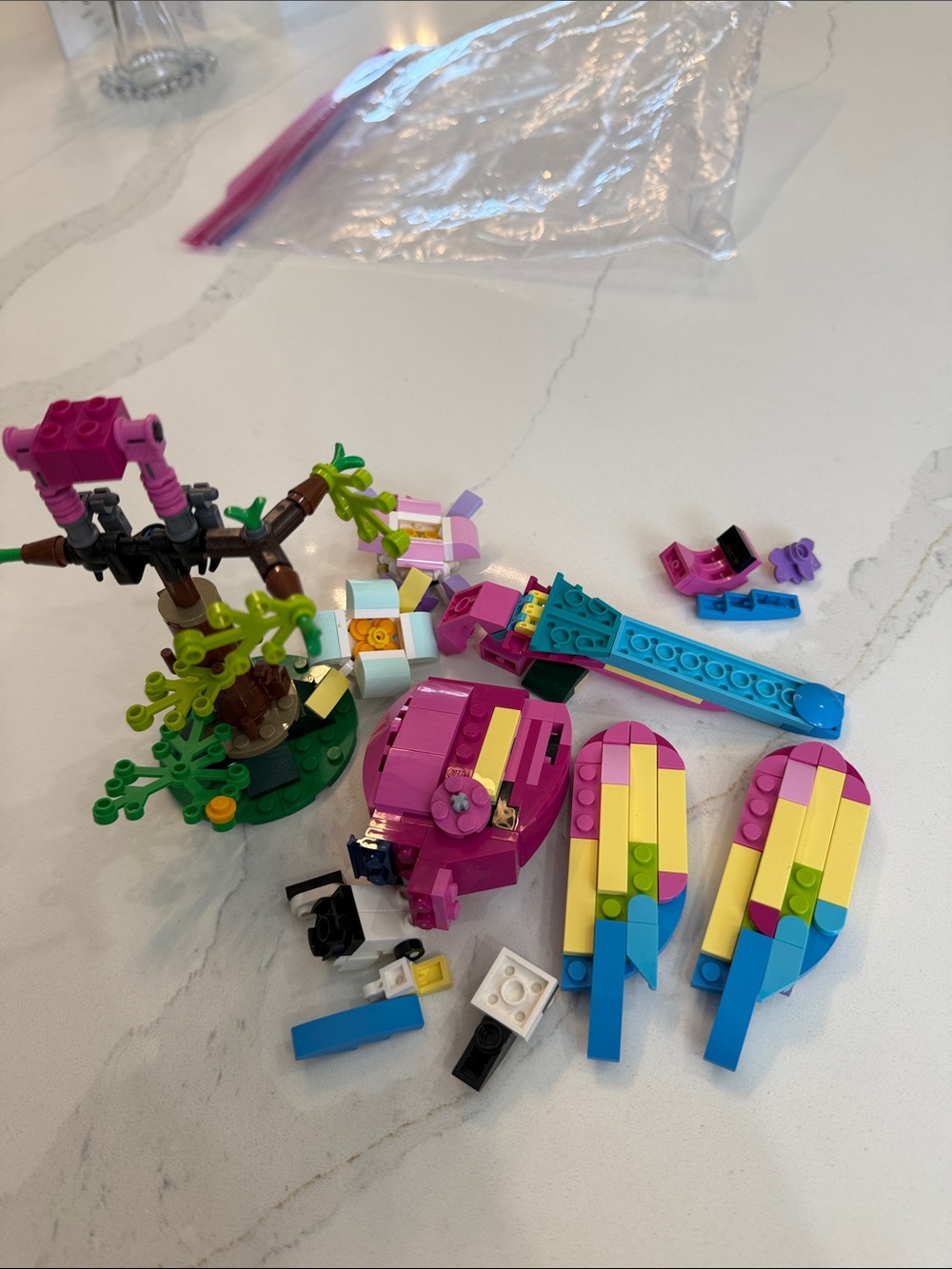 LEGOS Bag of bright colored legos